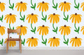 Yellow Flower Wallpaper Mural