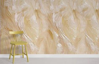 Yellow Oil Painting Wallpaper Mural