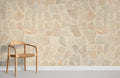 Yellow Pastel Stone Wallpaper Mural