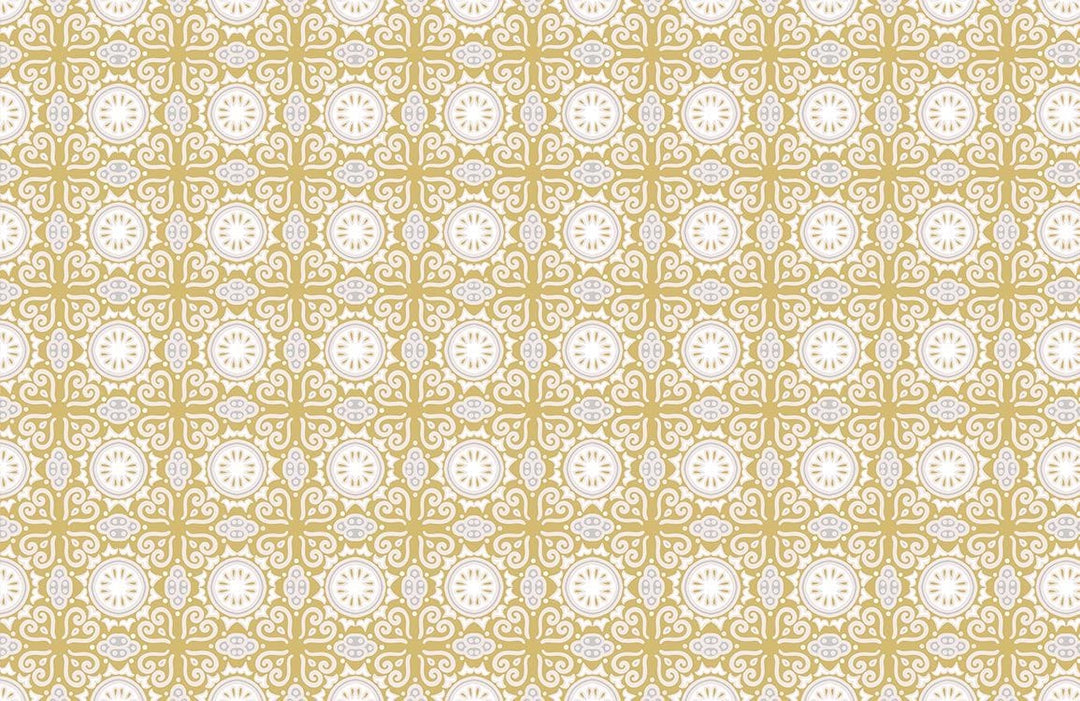 Vintage Gold Ornate Pattern Wallpaper - Elegant Victorian Style Décor