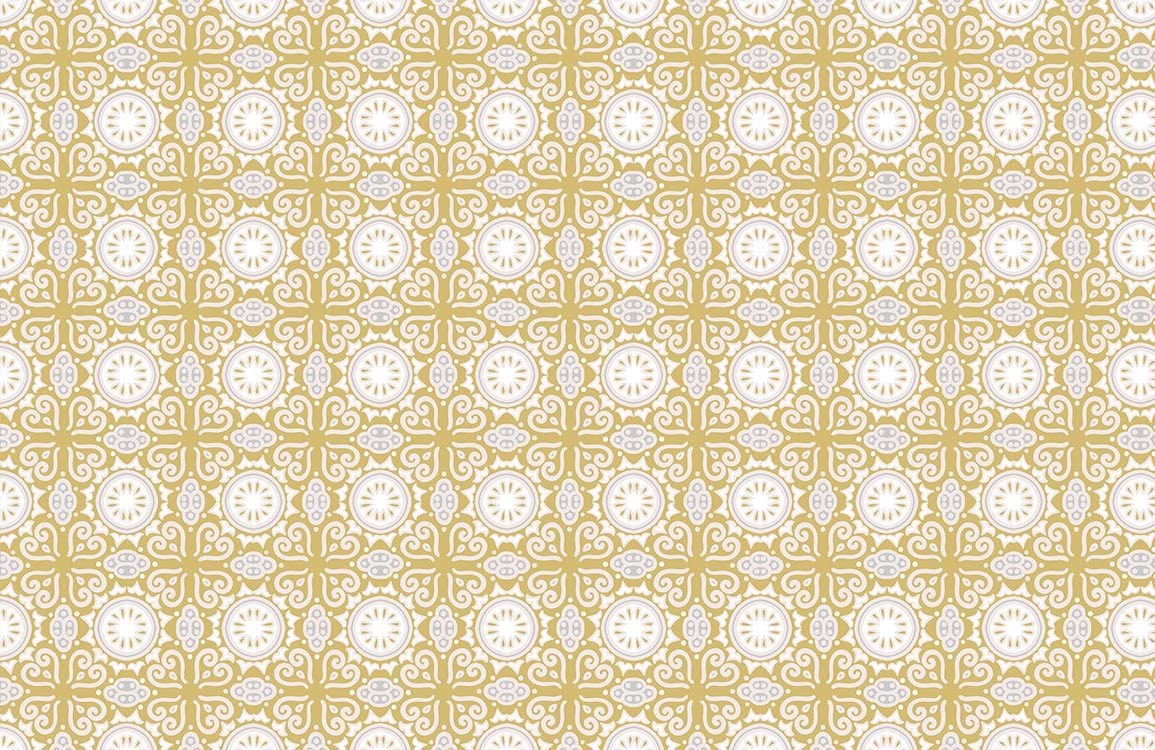 Vintage Gold Ornate Pattern Wallpaper - Elegant Victorian Style Décor