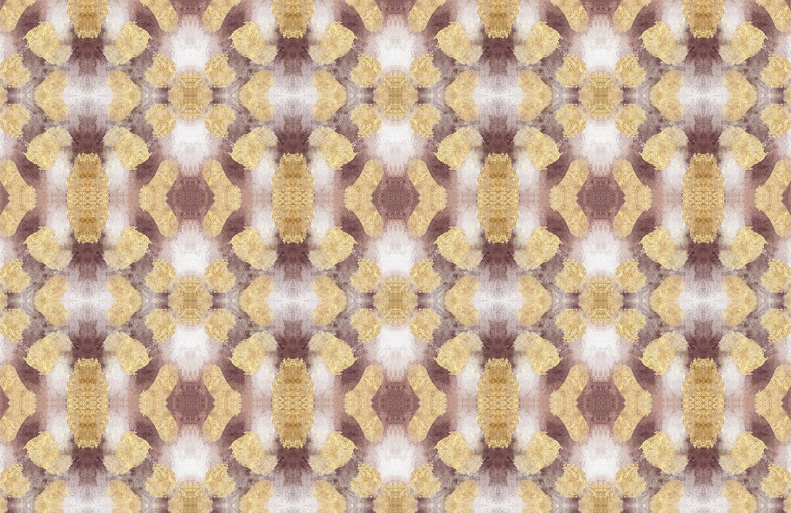 Yellow Pattern Watercolour Wallpaper Mural