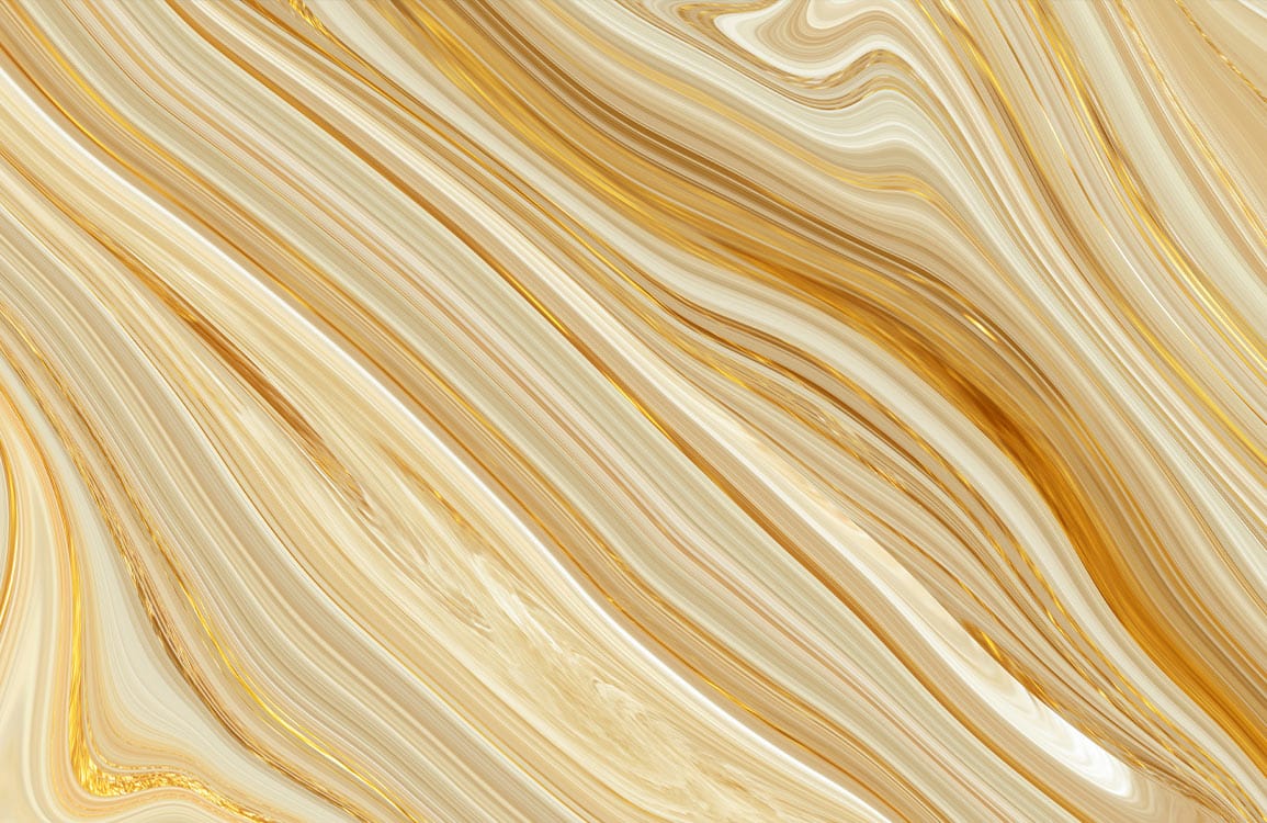 Elegant Golden Marble Swirl Wallpaper - Modern Luxe Abstract Design Decor