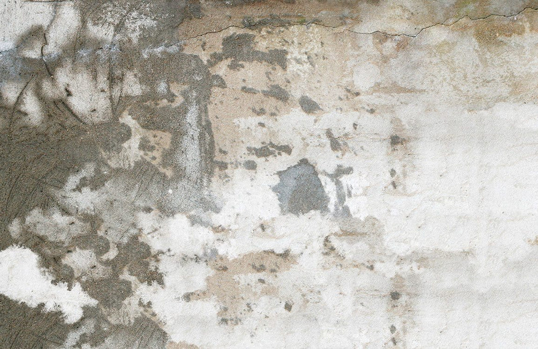 Vintage Industrial Textured Mural Wallpaper in Neutral Earth-Tone Colours